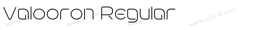 Valooron Regular字体转换